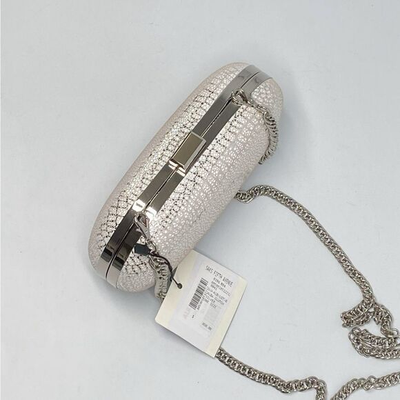 Chiara Boni Alba Metallic Leather Clutch - Picture 7 of 11